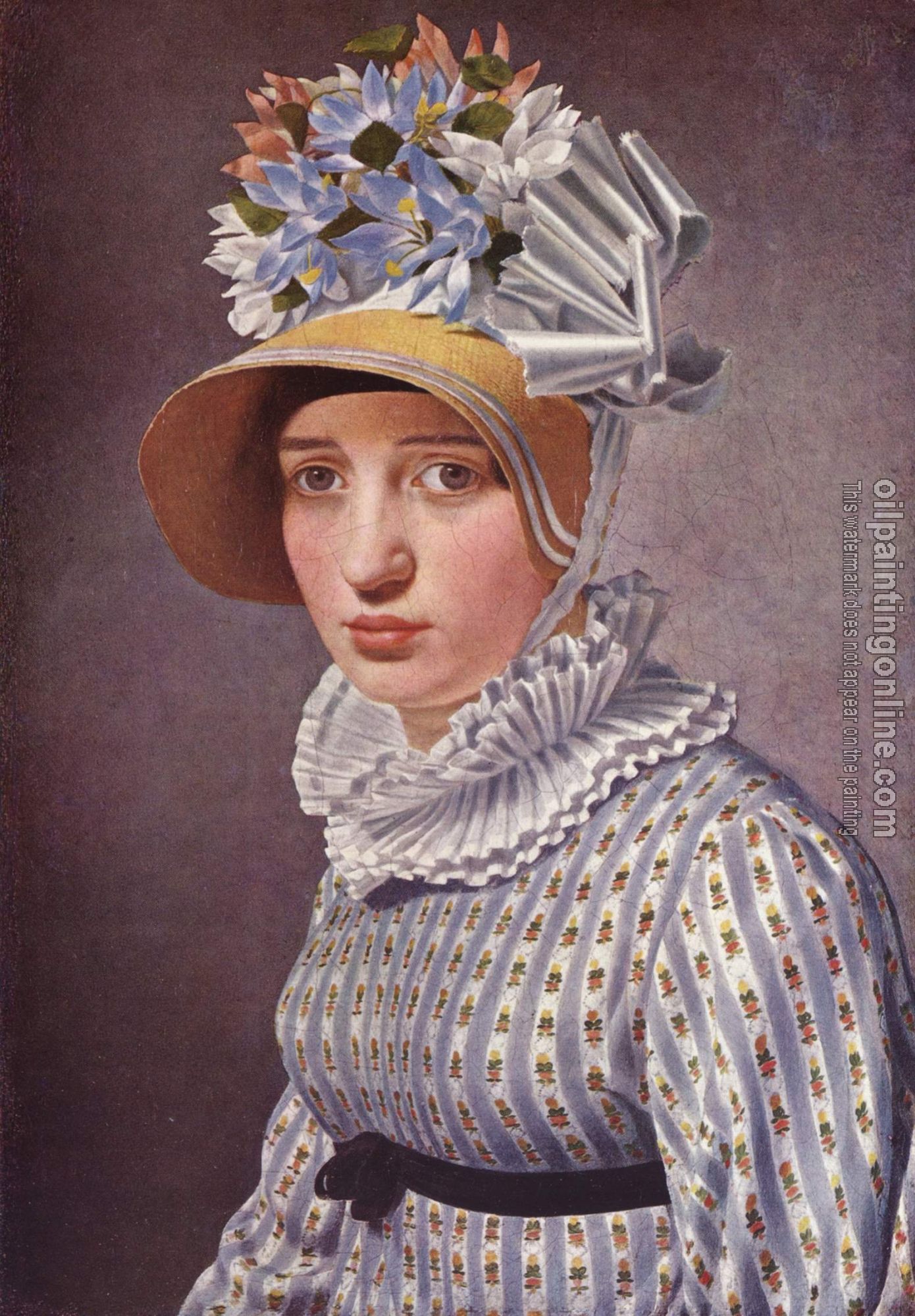 Christoffer Wilhelm Eckersberg - Portrait of Thorvaldsen's Italian mistress, Anna Maria Magnani
